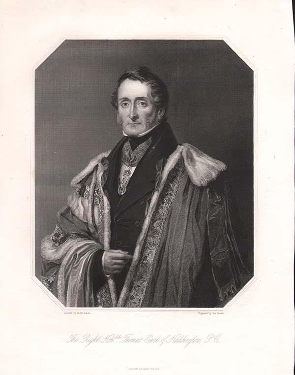 The Right Honble Thomas Earl of Haddington  PC