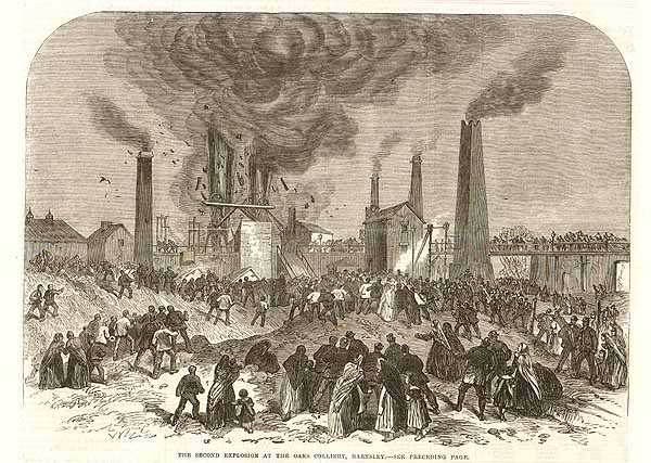 The Second explosion at the Oaks Colliery Barnsley