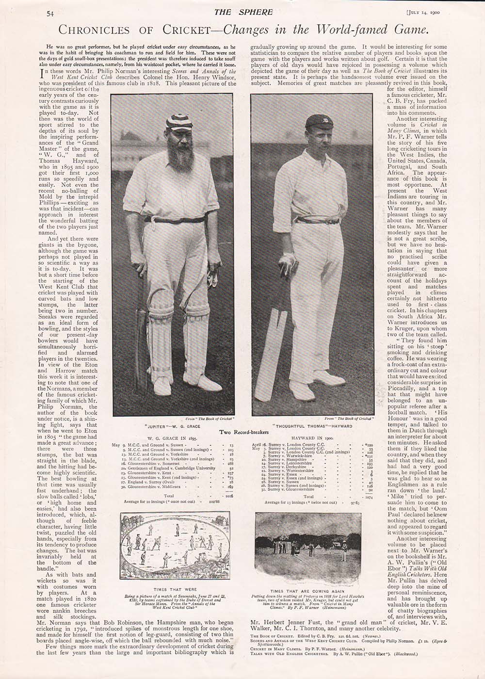 WG Grace and Thomas Hayward