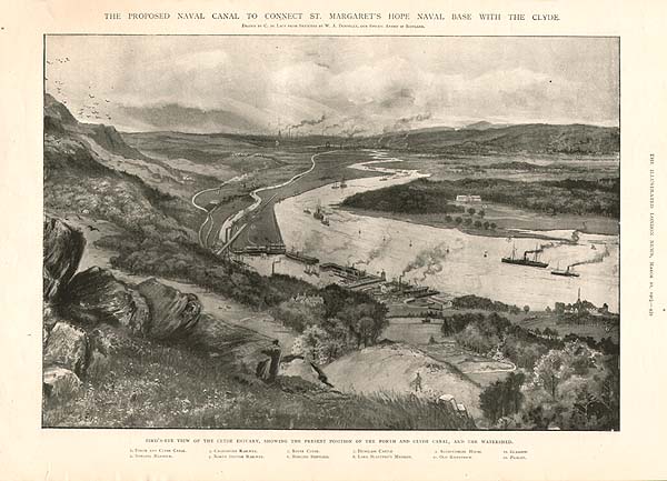 The Proposed Naval Canal to connect St Margaret's Hope Naval Base with the Clyde