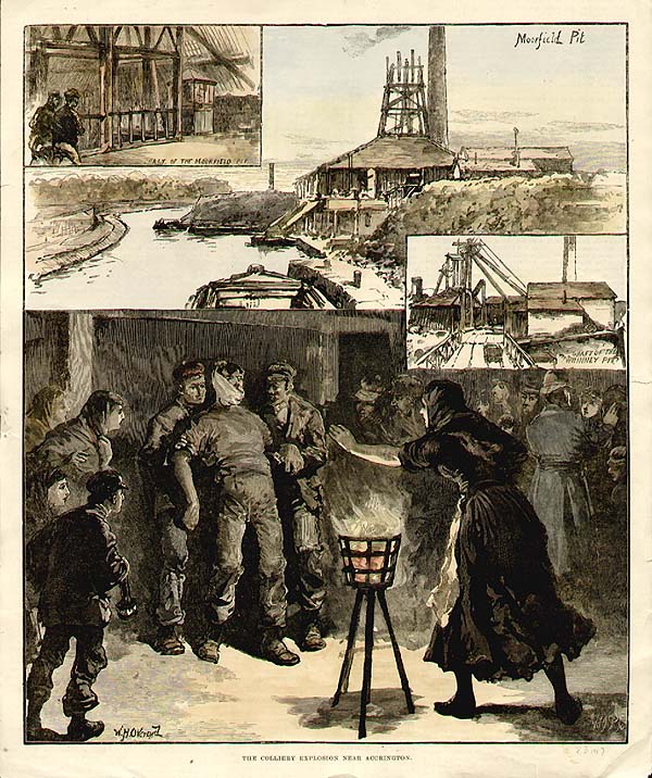 The Colliery explosion near Accrington  Moorfield Pit