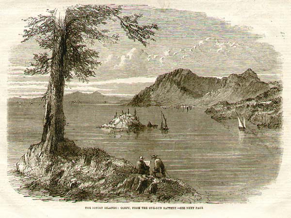 The Ionian Islands ; Corfu from the one - gun battery