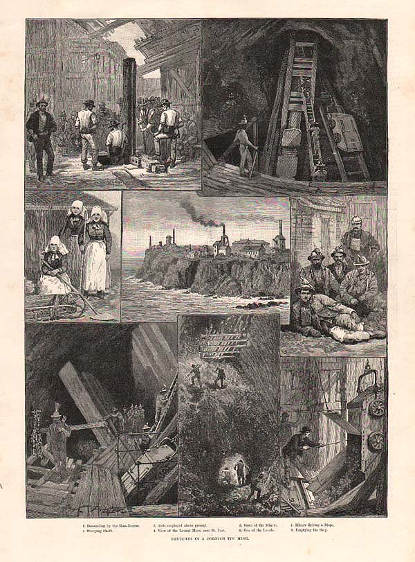 Sketches in a Cornish Tin Mine