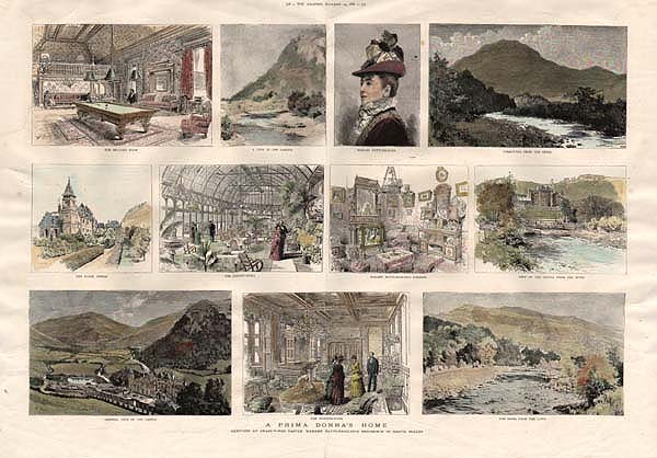 A Prima Donna's Home  -  Sketches at Craig-y-nos Castle Madame Patti-Nicolini's Residence in South Wales