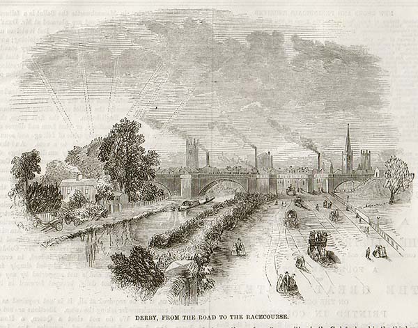 Derby from the road to the Racecourse