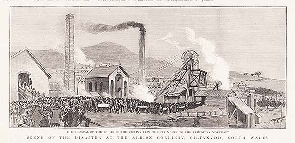 Scene of the Disaster at the Albion Colliery Cilfynydd 