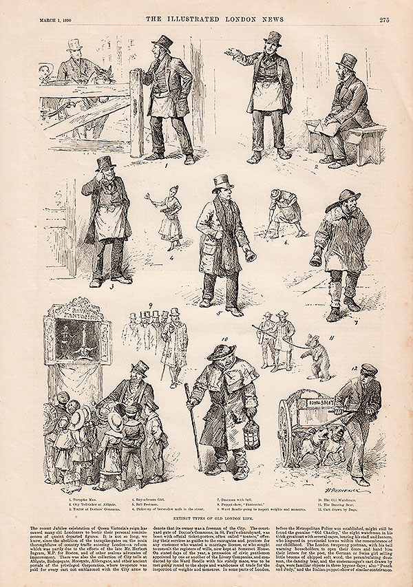 Extinct Types of old London Life