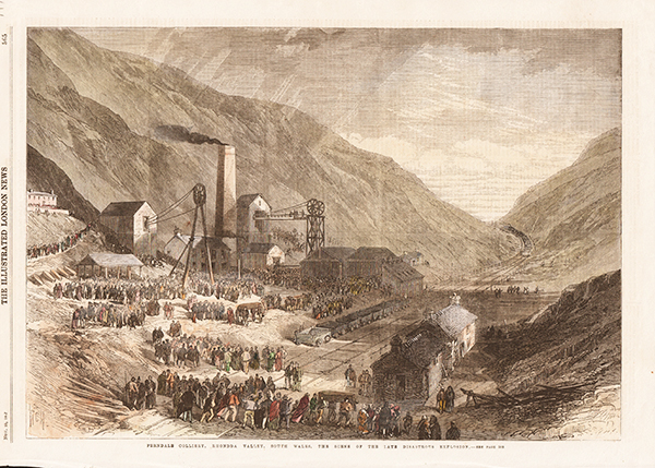 Ferndale Colliery Rhondda Valley South Wales The Scene of the late disastrous explosion 