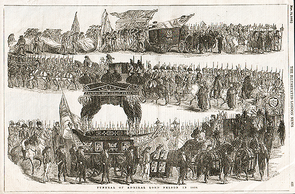 Funeral of Admiral Lord Nelson in 1806