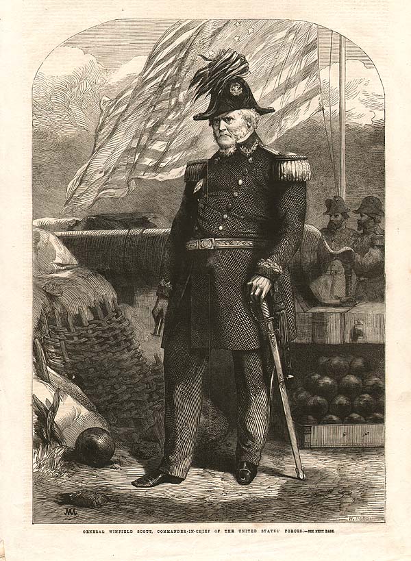 General Winfield Scott Commander in Chief of the United States Forces 