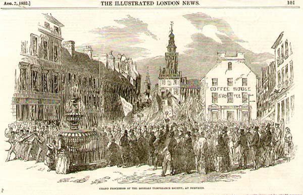 Grand Procession of the Gorbals Temperance Society at Dumfries