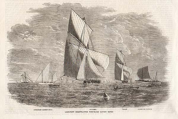 Lowestoft Regatta  -  The First Class Cutter Match