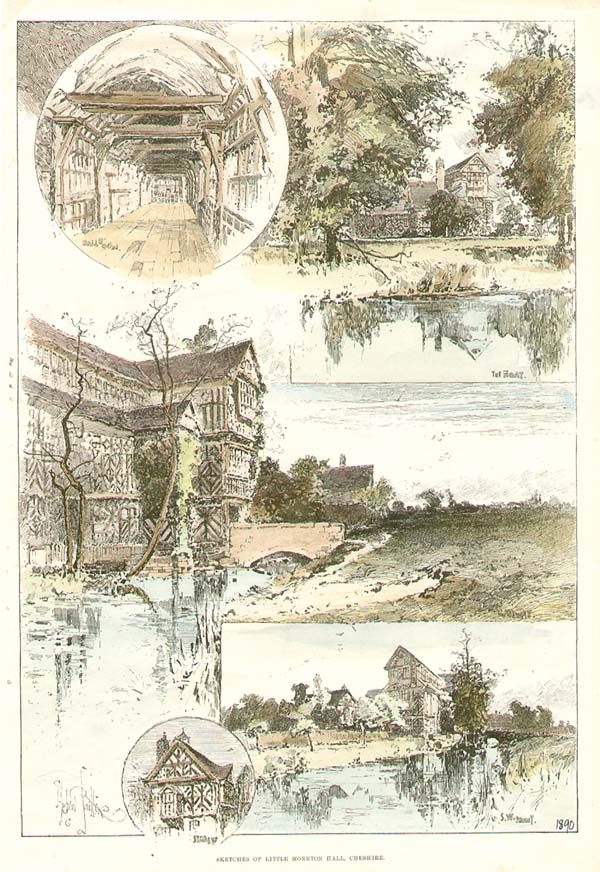 Sketches of Little Morton Hall