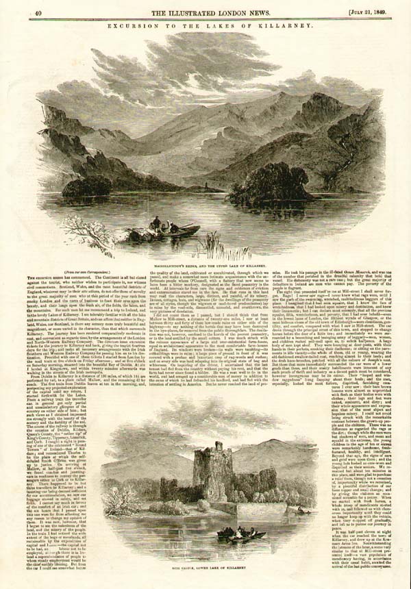 Excursion to the Lakes of Killarney