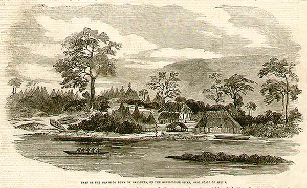 Part of the Mandingo Town of Malaghea on the Mellicourie River