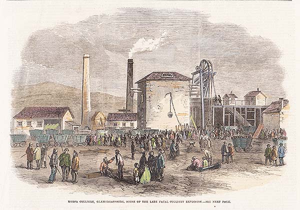 Morfa Colliery Glamorganshire scene of the late fatal colliery explosion 