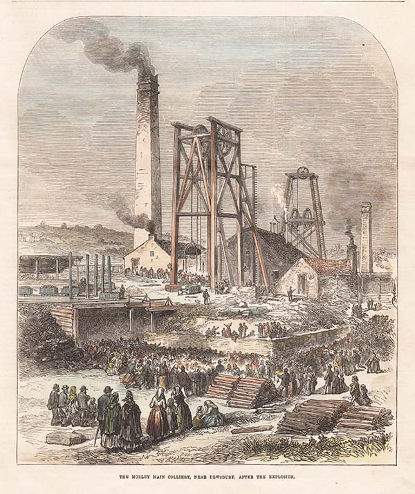 The Morley Main Colliery near Dewsbury after the explosion