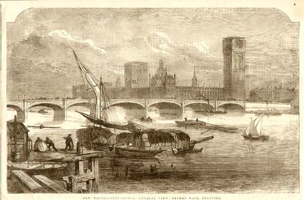 New Westminster Bridge  -  General View   Thomas Page Engineer