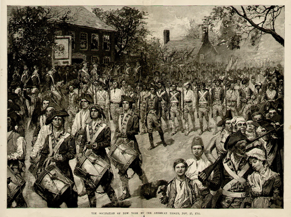 The Occupation of New York by the American Troops Nov 25th 1783 