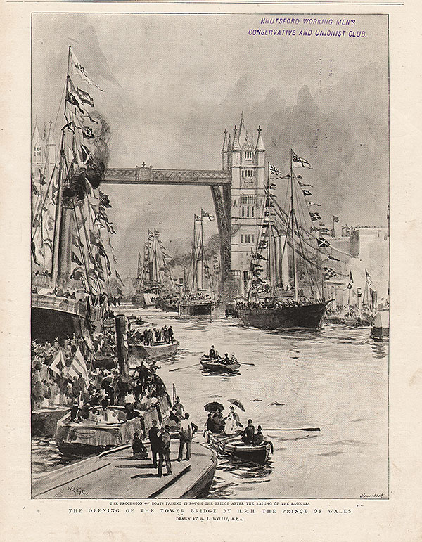 The Opening of the Tower Bridge by HRH The Prince of Wales