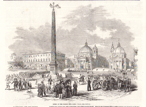 Entry of the French into Rome  -  Plaza del Popolo 