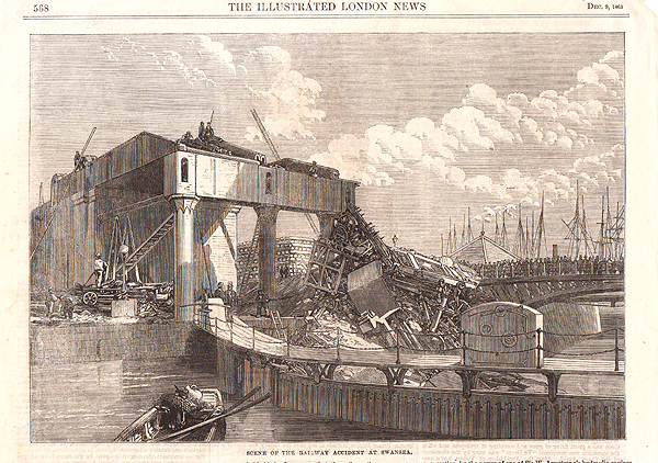 Scene of the Railway Accident at Swansea