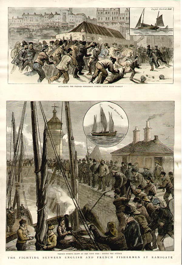 The Fighting between English and French Fishermen at Ramsgate