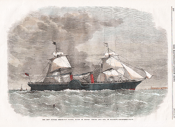 The New Cunard Steam-Ship Scotia built by Messrs Napier and Son of Glasgow