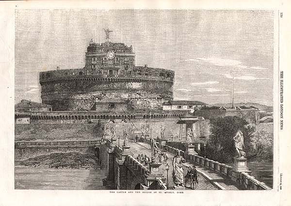 The Castle and the Bridge of St Angelo Rome