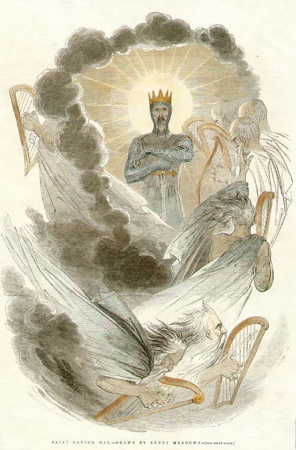 St David's Day  -  Drawn by Kenny Meadows