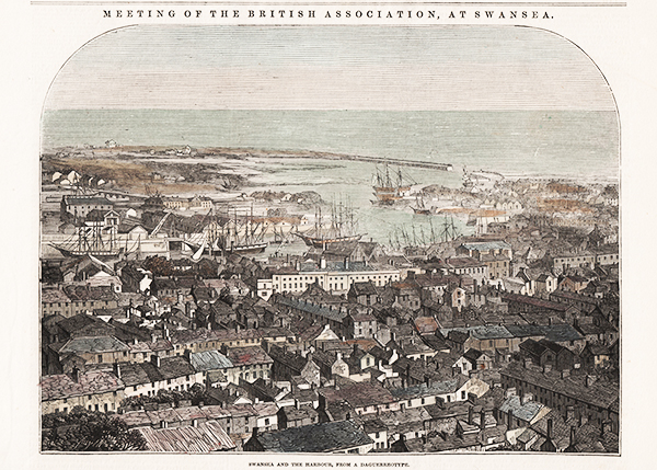 Swansea and the Harbour from a Daguerreotype 