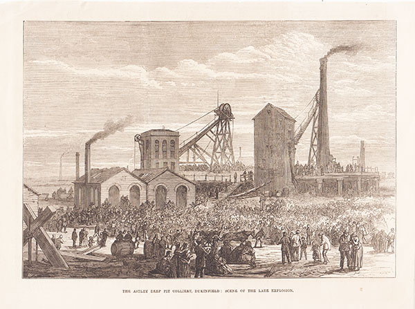 The Astley Deep Pit Colliery Dukinfield :  Scene of the late explosion