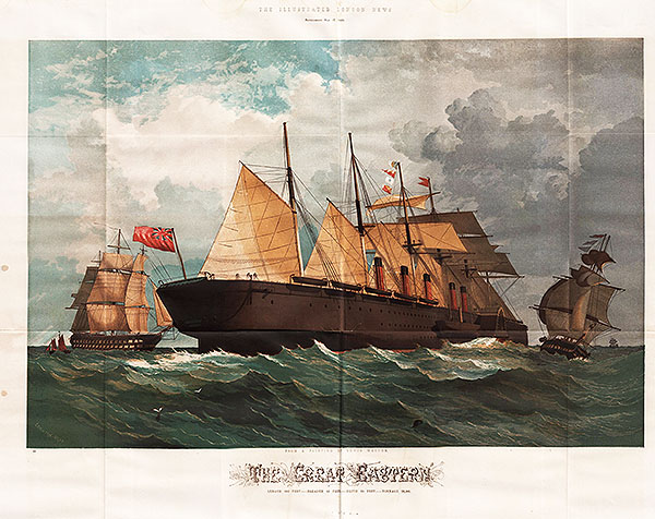 The Great Eastern from a painting by Edwin Weedon