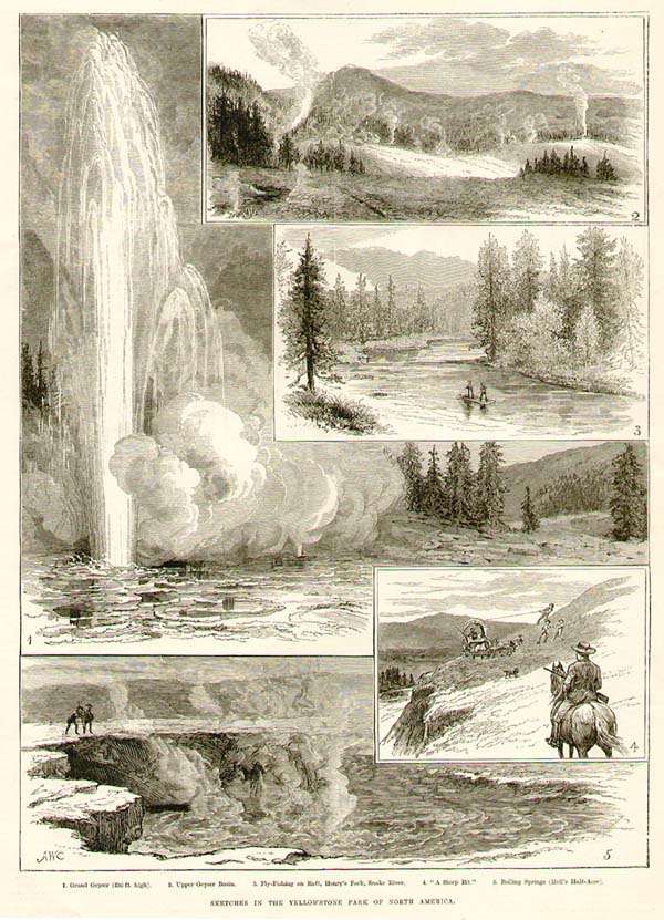 Sketches in the Yellowstone Park of North America