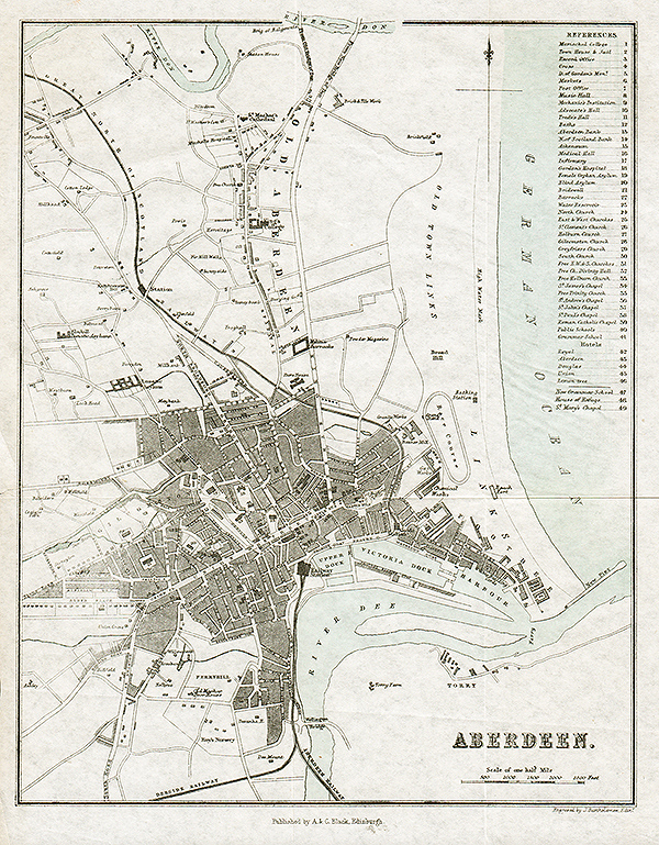 Aberdeen  -  Town Plan