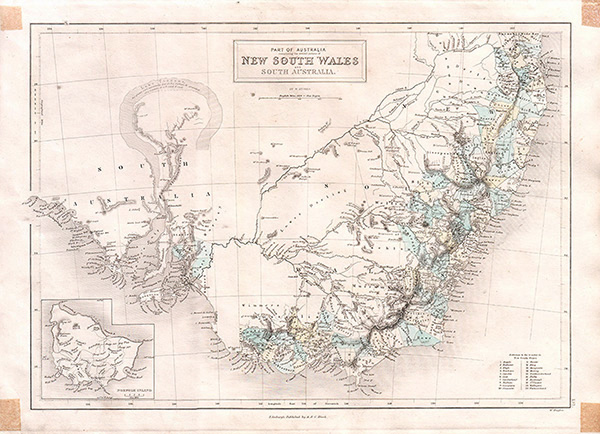 Part of Australia comprising the settled positions of New South Wales and Australia