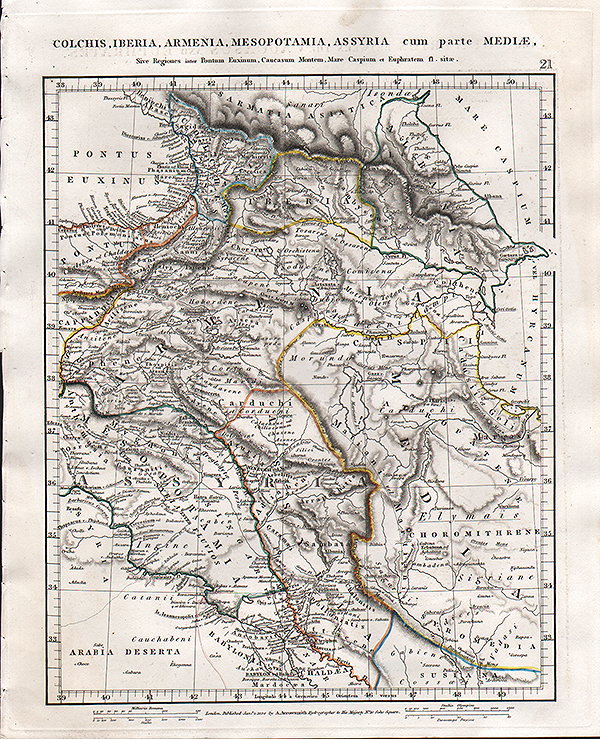 Colchis Iberia Armenia Mesopotamia Assyria cum prte Medle  -  Aaron Arrowsmith