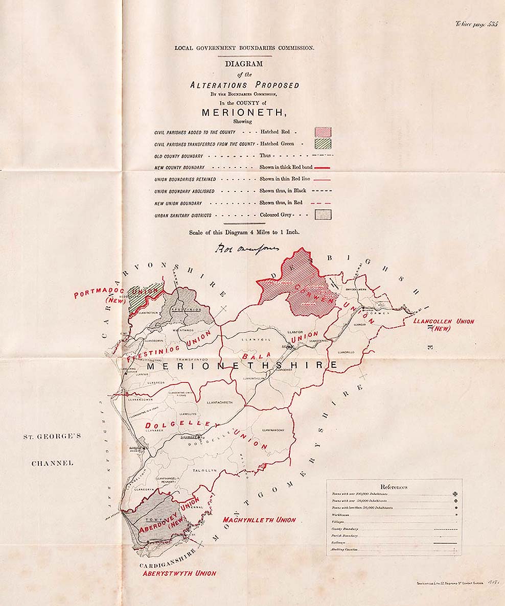 County of Merioneth - Local Government Boundaries Commission 