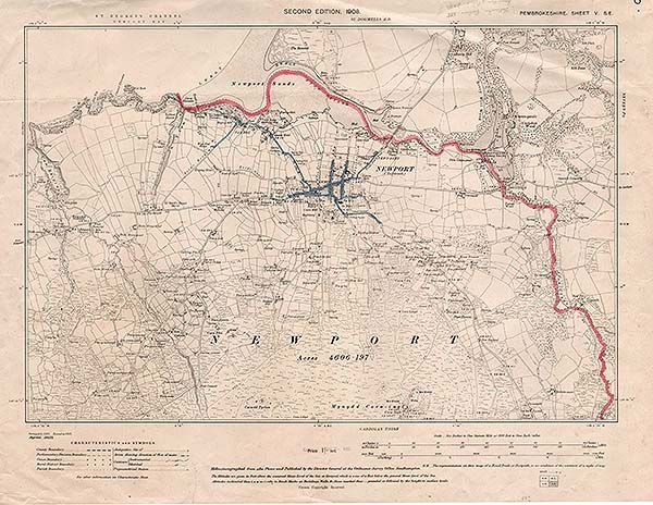 Ordnance Survey Map  -  Newport Area