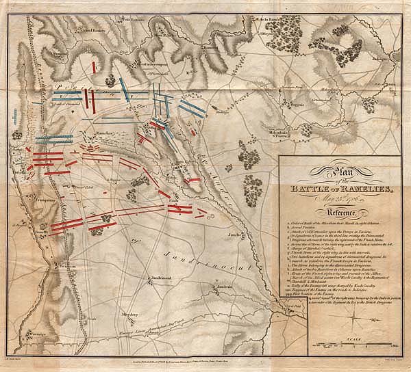Plan of the Battle of Ramelies May 23rd 1706