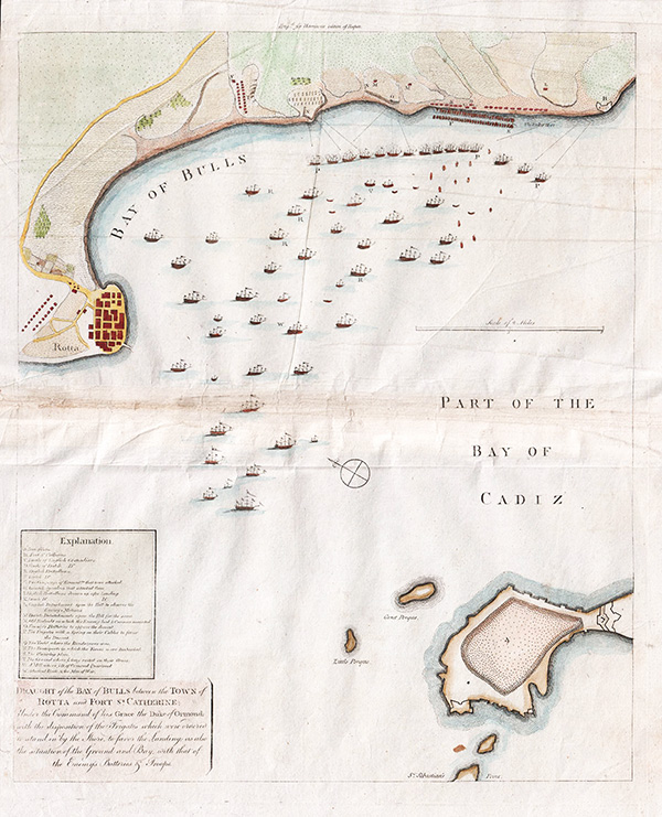 Draught of the Bay of Bulls between the Town of Rotta and Fort St Catherine