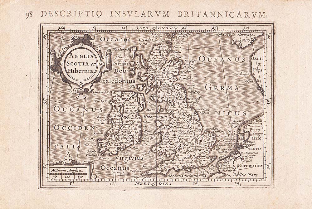Anglia Sotia et Hibernia - Bertius Hondius