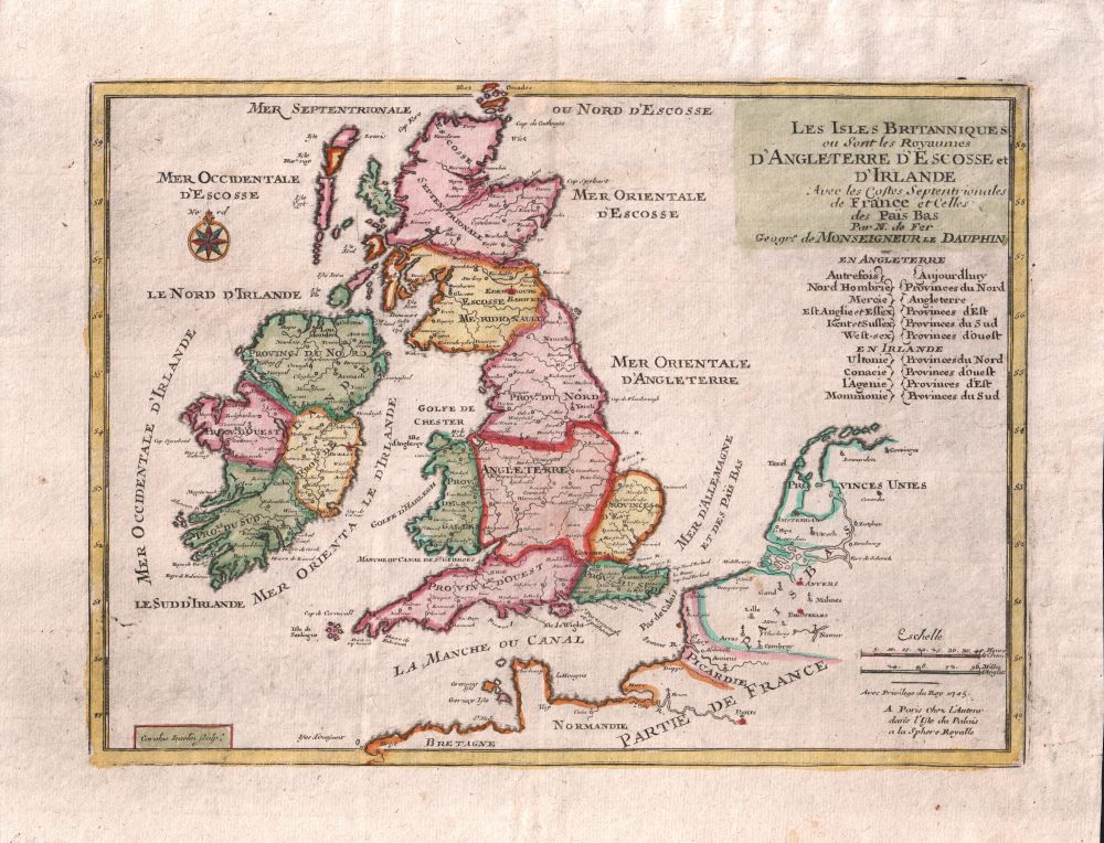 Les Isles Britanniques ou Sont les Royames D'Angleterre D'Escosse et D'Irlande