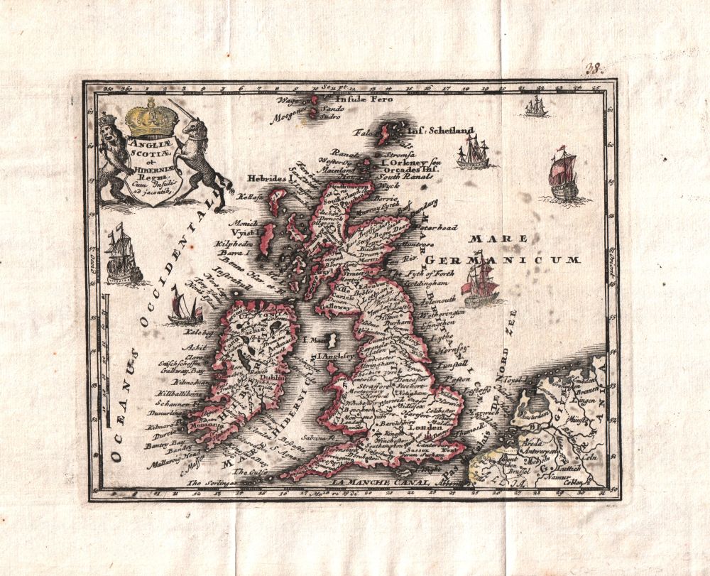 Angliae, Scotiae, et Hiberniae Regna Cum Infulis ad jacentibg - Christoph Weigl.