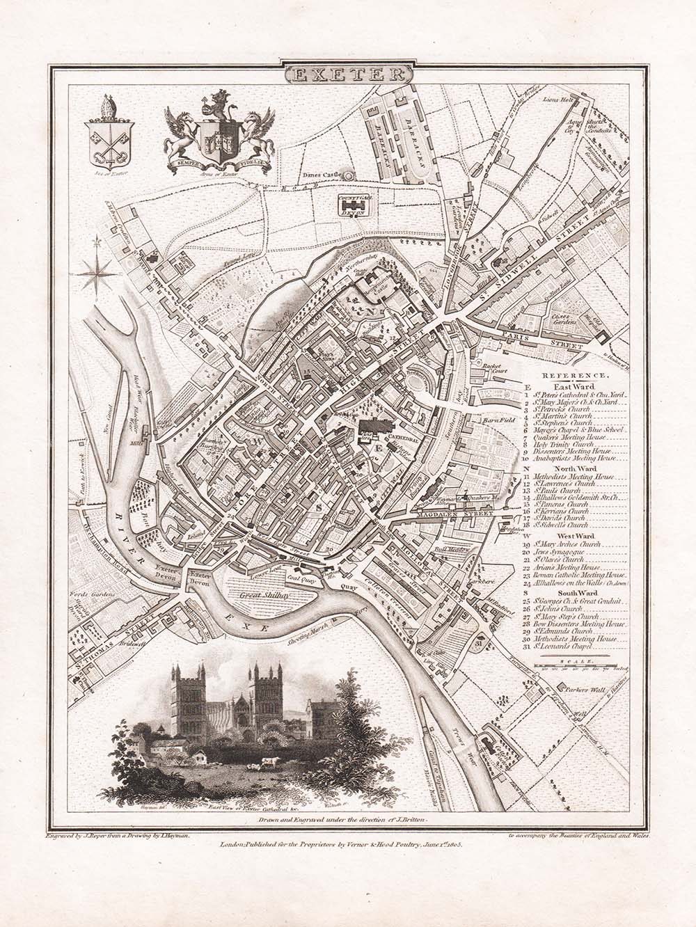 Exeter Town Plan Cole & Roper 