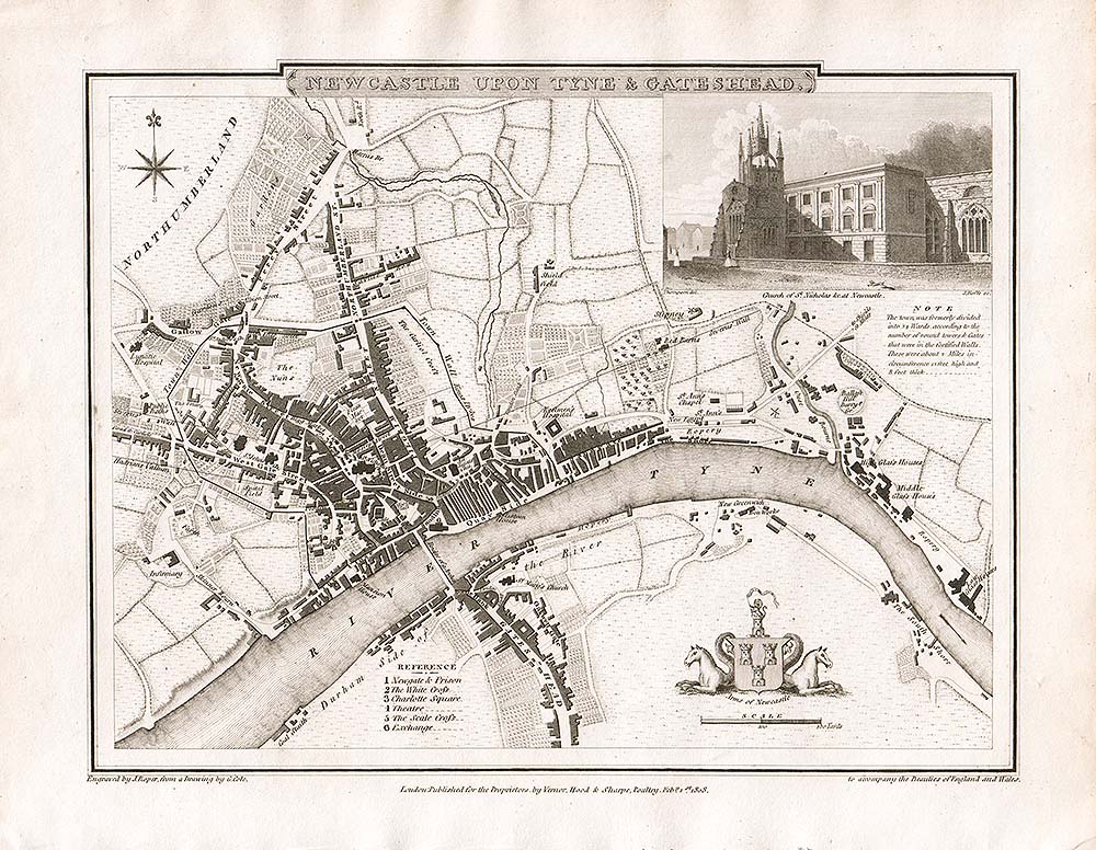 Newcastle upon Tyne & Gateshead Town Plan - Cole & Roper 