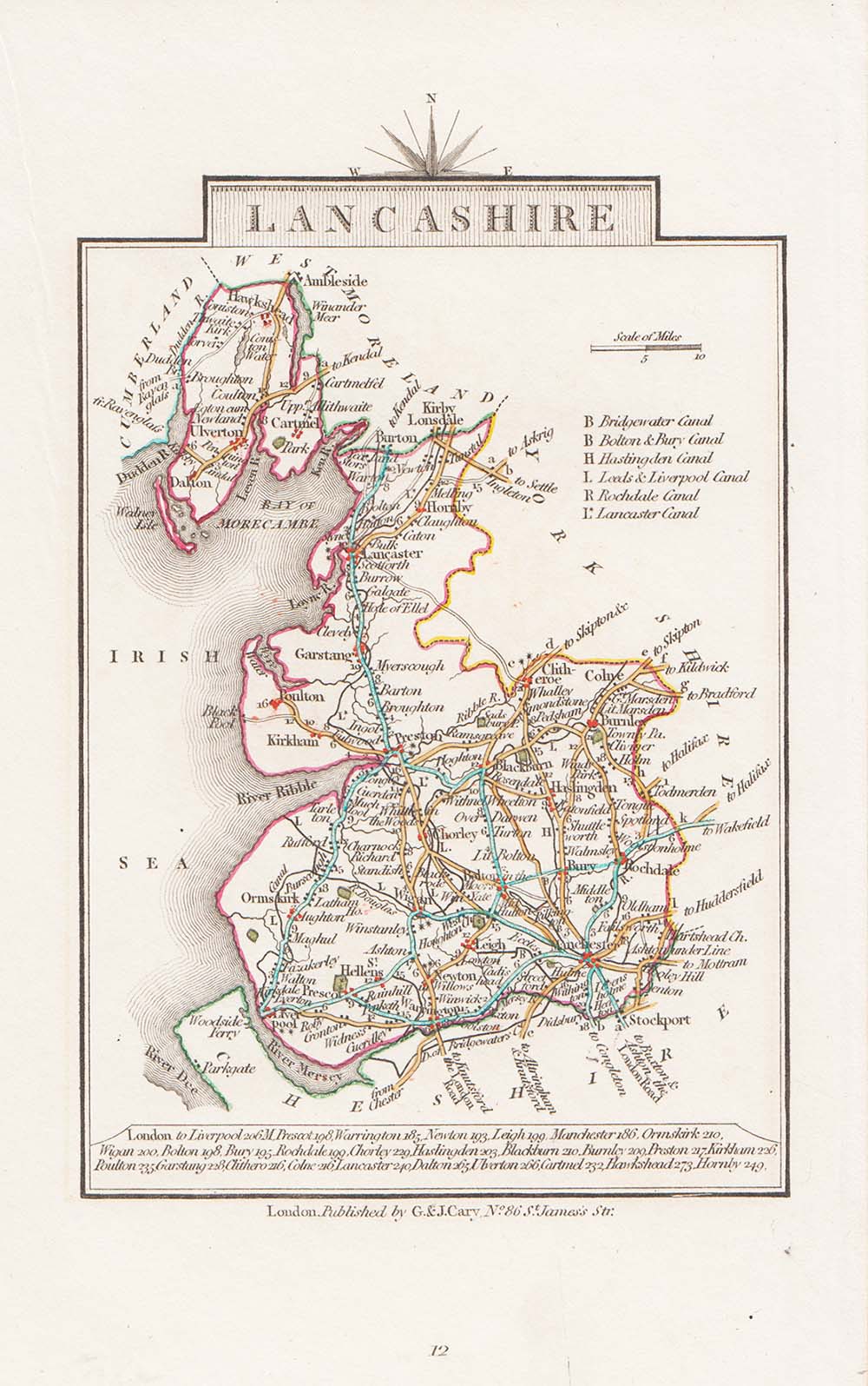 John Cary's New Map of England and Wales