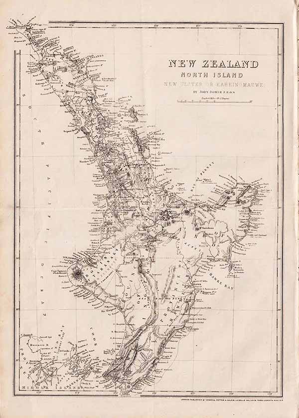 New Zealand North Island  John Dower  FRGS