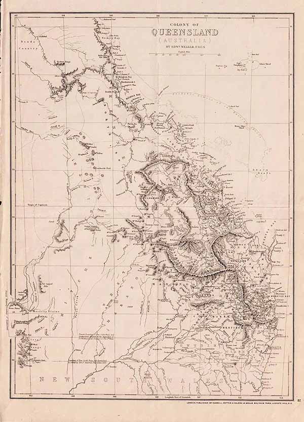 Colony of Queensland Australia by Edward Weller  FRGS