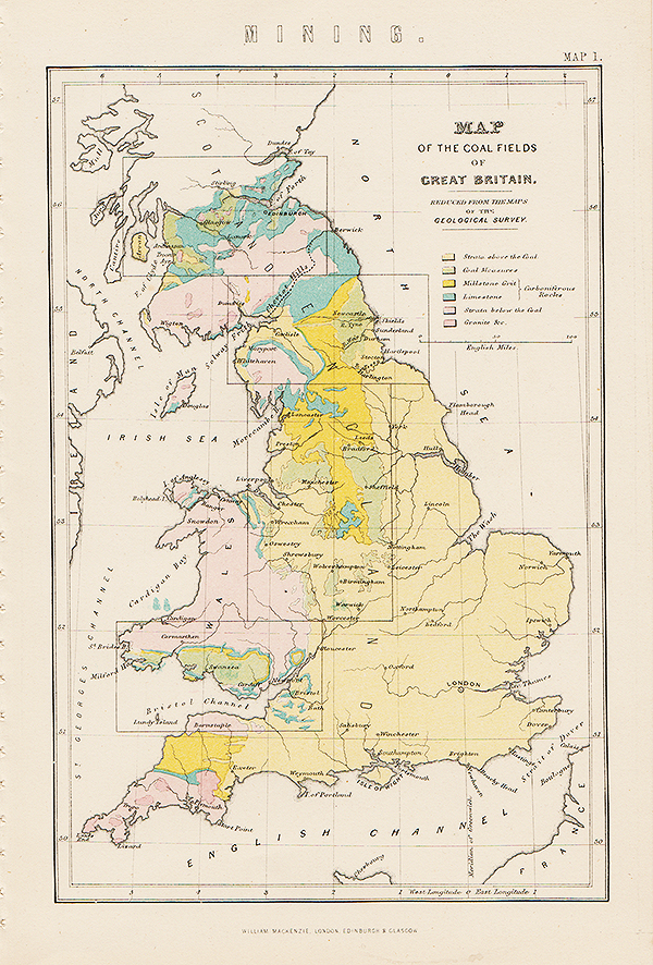 Map of the Coal Fields of Great Britain